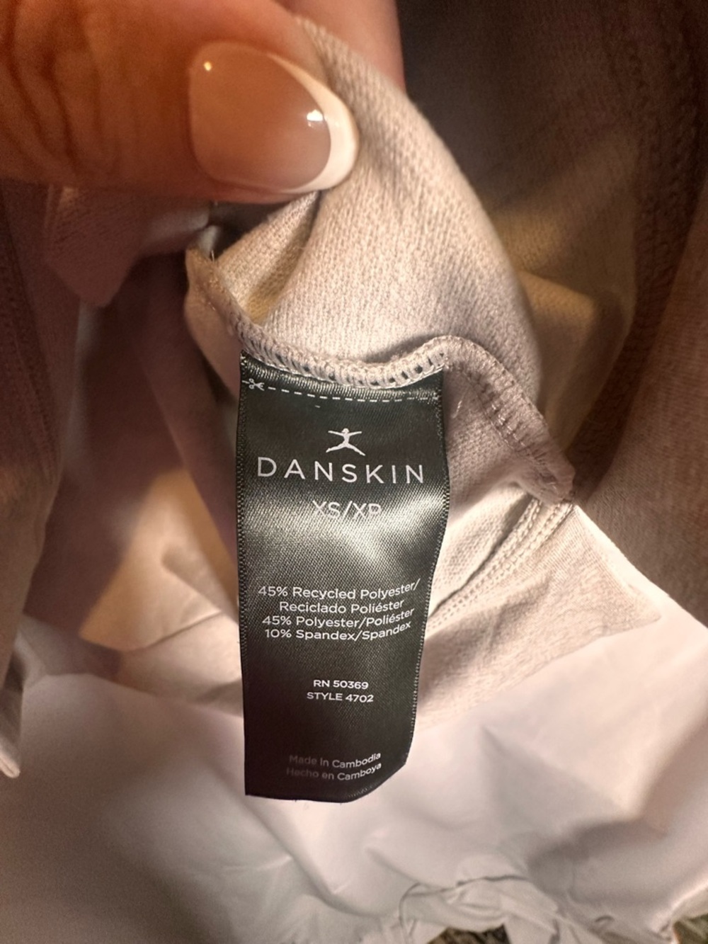 Danskin Light Gray Pullover Hoodie - Picture 8 of 9